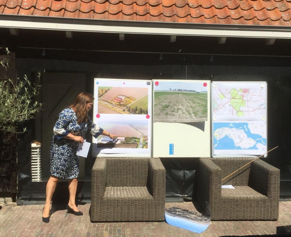 Uitleg tijdens werkbezoek WUR op 31 juli 2020