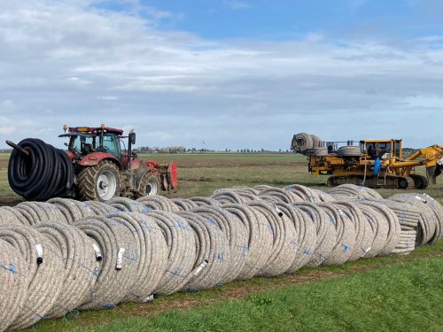 drainage gaat de grond in